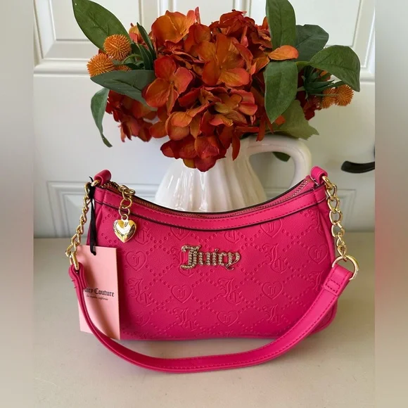 Juicy Couture | Bags | Juicy Couture Pink Flash Shoulder Bag